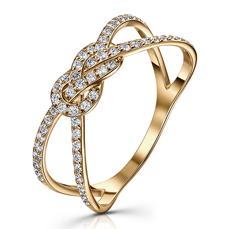 Кольцо, золото, фианит, К132-2950